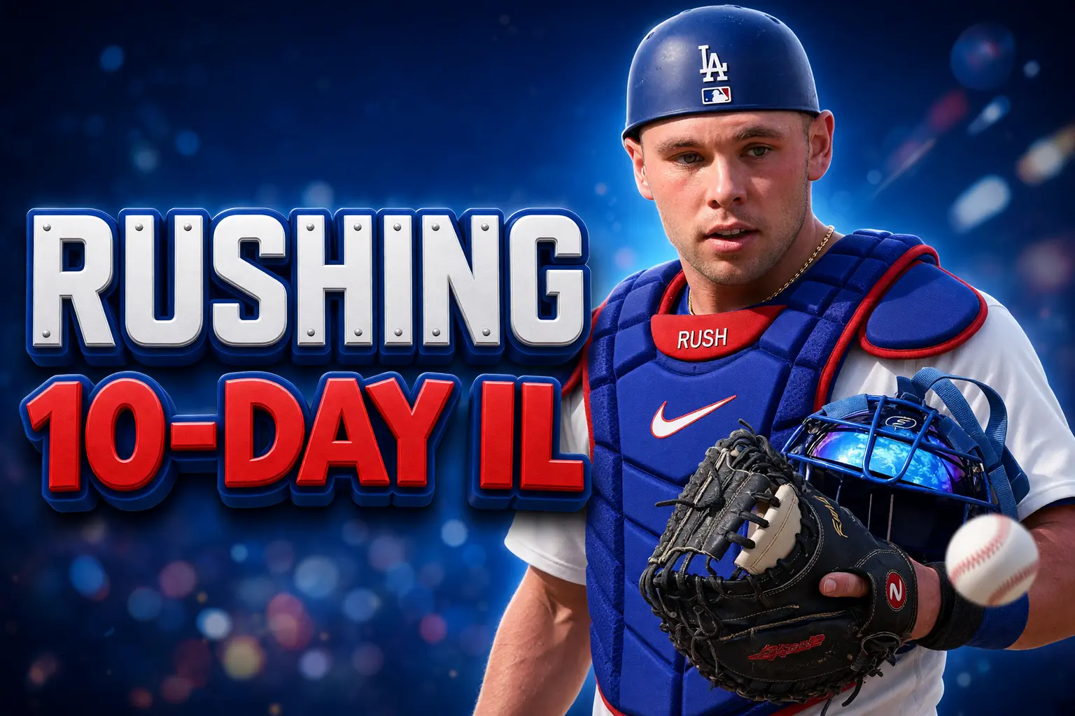 Dalton Rushing Dodgers 10-day injured list elbow
