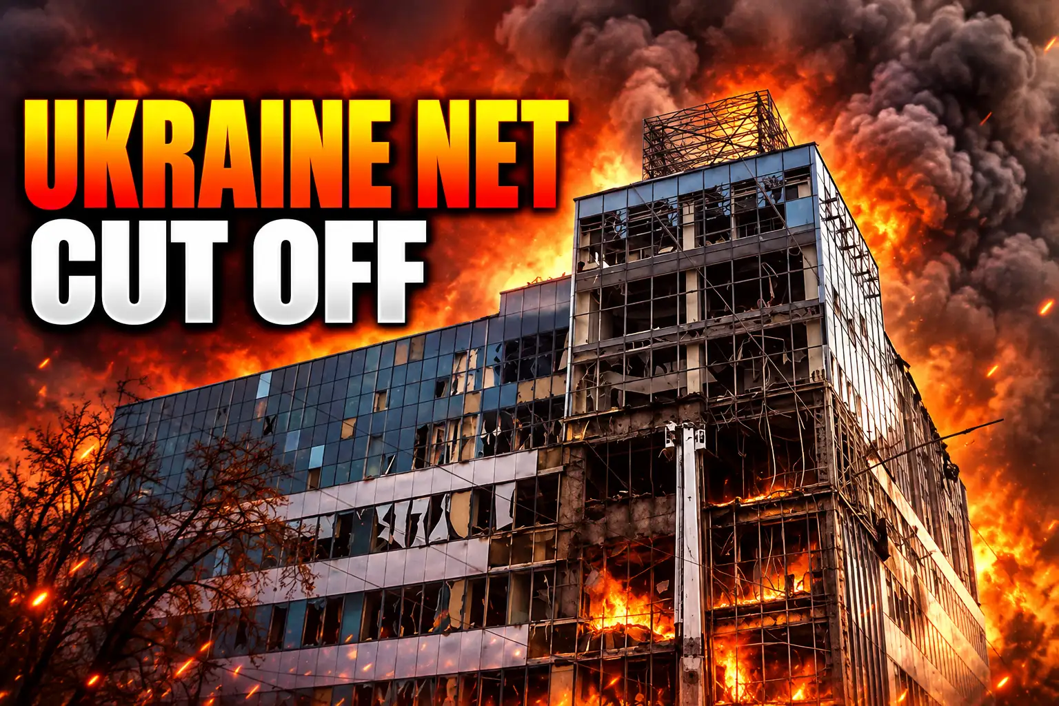Kyiv data center strikes 100000 internet outages