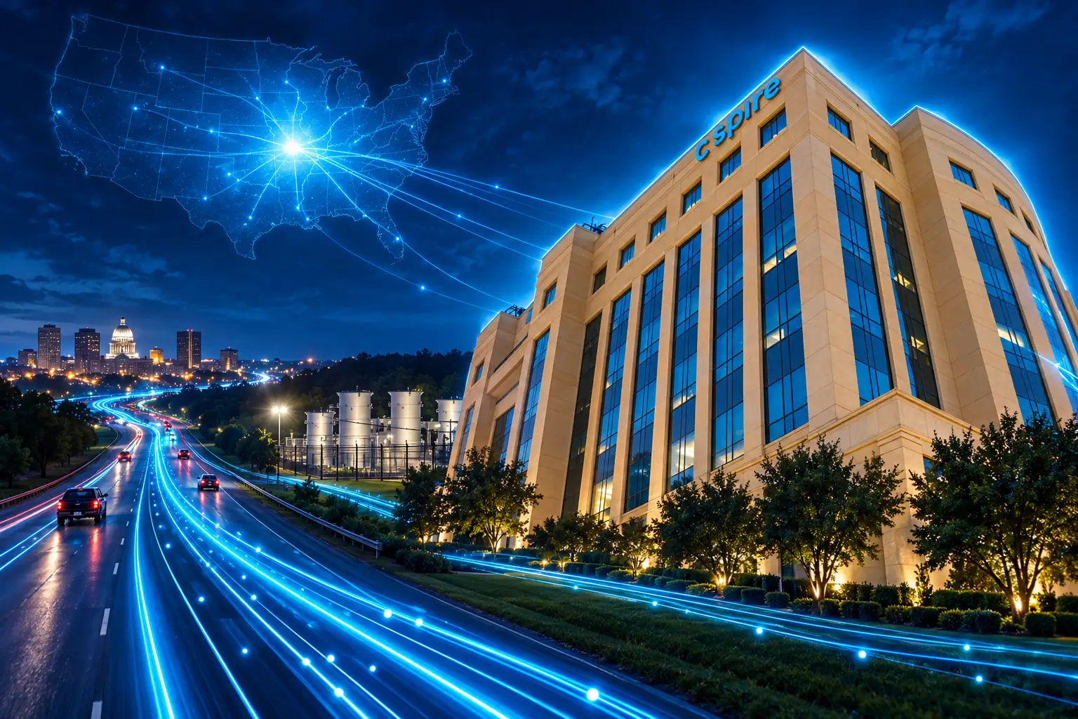 C Spire 200-mile fiber line for one customer