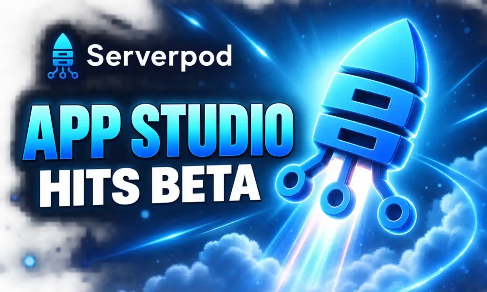Serverpod App Studio public beta without built-in AI